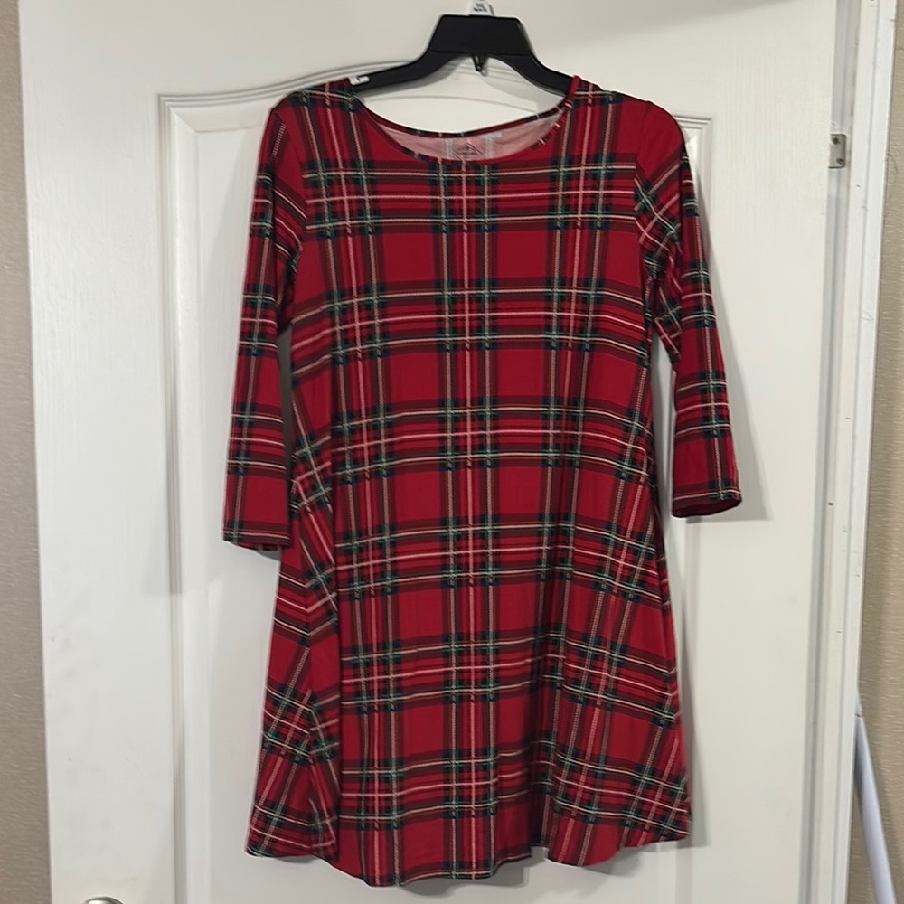 5 for $25!! St. John's Bay Red and White Plaid Top